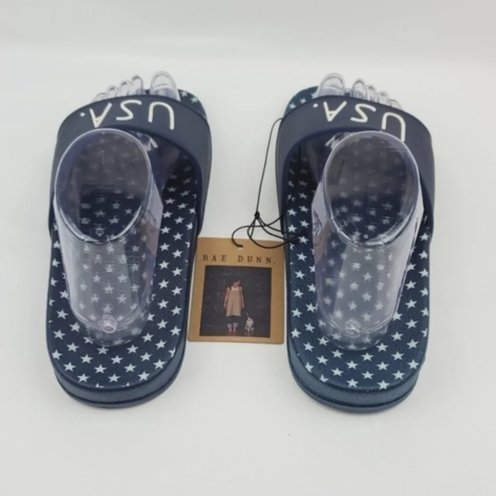 Rae Dunn USA star slide Sandals size 8